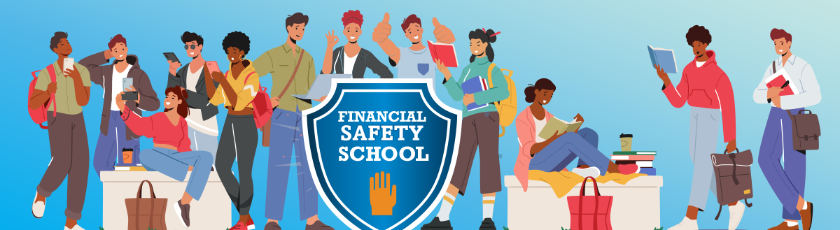 Financial safety school banner